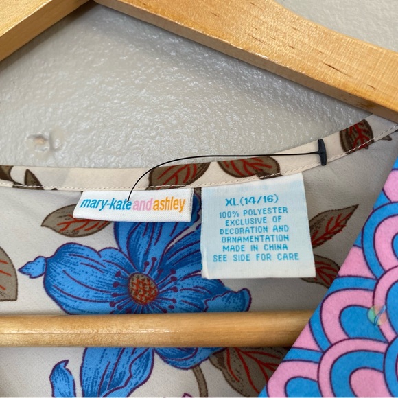 y2k Mary Kate & Ashley Vtg. Purple Mod Groovy Sequin Flare Sleeve Blouse Size XL - Picture 3 of 6